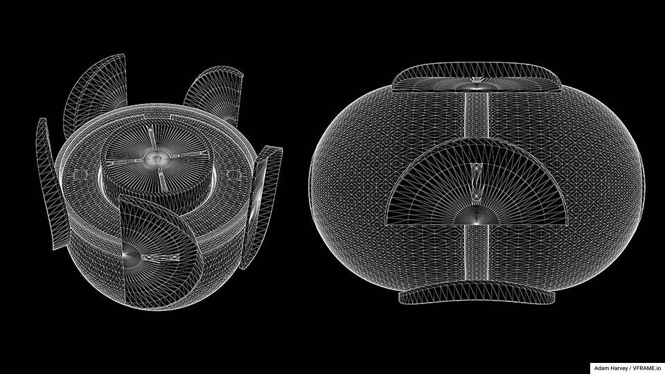 3D-modeled AO-2.5RT wireframes based on found images.